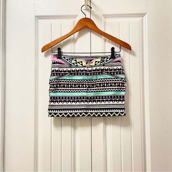 H&M Girls Aztec Print Mini Skirt 12-13Y - Picture 1 of 9
